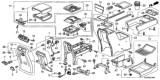 Diagram for Honda Center Console Latch - 83435-SJC-A01ZD