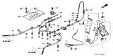 Diagram for Honda Ridgeline Parking Brake Cable - 47220-SJC-A02ZB