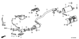 Diagram for 2014 Honda CR-Z Exhaust Pipe - 18220-SZT-003