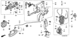 Diagram for 2007 Honda Fit Door Latch Assembly - 72150-SAA-G22