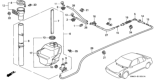 Diagram for 1993 Honda Accord Windshield Washer Nozzle - 76815-SM4-003ZS