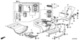 Diagram for 2012 Honda Pilot Fuel Pump - 17045-SZA-A34