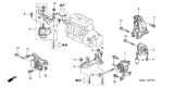 Diagram for Honda Civic Engine Mount - 50840-S6M-010