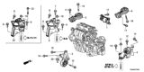 Diagram for 2013 Honda CR-V Motor And Transmission Mount - 50820-T0T-H01