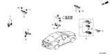 Diagram for Honda Car Key - 72147-TVA-A11