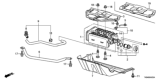 Diagram for 2015 Honda Odyssey Vapor Canister - 17011-TK8-A01