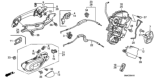 Diagram for 2009 Honda Civic Door Latch Assembly - 72650-SNA-A03