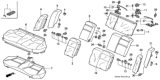 Diagram for 1998 Honda Civic Seat Cushion - 82132-S04-J02