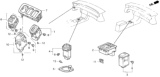 Diagram for 1992 Honda Prelude Cruise Control Switch - 36775-SS0-A01