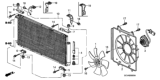 Diagram for Honda Element Fan Shroud - 38615-PZD-A11