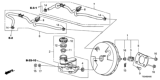 Diagram for Honda Brake Master Cylinder Reservoir - 46100-TA1-A01
