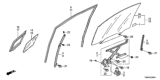 Diagram for Honda CR-Z Window Motor - 72215-SZH-003