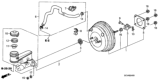 Diagram for 2009 Honda Element Brake Master Cylinder - 46100-SCV-A71