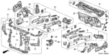 Diagram for 2003 Honda Element Dash Panels - 61500-SCV-A00ZZ
