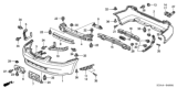 Diagram for Honda Accord Bumper - 04711-SDA-A90ZZ