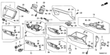 Diagram for 2014 Honda Insight Glove Box - 77500-TM8-A01ZB