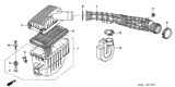 Diagram for 1998 Honda Accord Air Filter - 17220-PAA-A00
