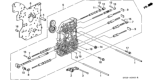 Diagram for 1995 Honda Odyssey Valve Body - 27000-P0X-020