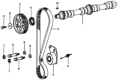 Diagram for Honda Civic Timing Belt Tensioner - 14510-634-000