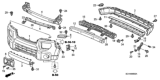 Diagram for Honda Element Bumper - 04715-SCV-A80ZC