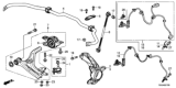Diagram for 2021 Honda Civic Sway Bar Kit - 51300-TBA-A02