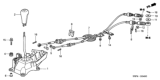 Diagram for Honda Civic Automatic Transmission Shift Levers - 54100-S5A-003