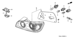 Diagram for 2001 Honda S2000 Tail Light - 33501-S2A-A01