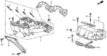 Diagram for Honda CRX Intake Manifold - 17100-PE7-660