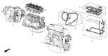 Diagram for 1987 Honda CRX Engine Block - 10002-PE7-661KC