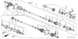 Diagram for Honda Del Sol CV Joint - 44310-S04-300