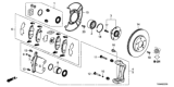 Diagram for Honda Insight Brake Pad Set - 45022-TXM-A01