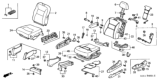 Diagram for 2002 Honda Odyssey Seat Cushion - 81532-S0X-A13