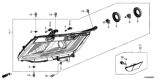 Diagram for Honda Odyssey Side Marker Light - 33800-THR-A01