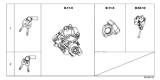 Diagram for Honda CR-Z Ignition Lock Cylinder - 06350-SZT-A02