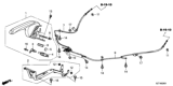 Diagram for Honda CR-Z Parking Brake Cable - 47510-SZT-G03