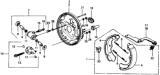 Diagram for 1975 Honda Civic Wheel Cylinder - 43300-634-670