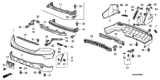 Diagram for Honda CR-V Bumper Reflector - 33505-SWA-A01