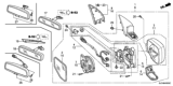 Diagram for Honda Ridgeline Car Mirror - 76203-SJC-A01