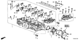 Diagram for 2017 Honda Civic Cylinder Head - 12100-RPY-G02