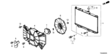 Diagram for Honda Accord Fan Shroud - 19015-5K0-A01