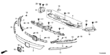 Diagram for Honda Accord Grille - 71122-TVA-F10