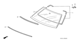 Diagram for Honda Insight Windshield - 73111-S3Y-A02