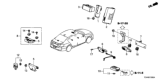 Diagram for 2014 Honda Accord Car Key - 72147-T3V-A31