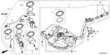 Diagram for 2019 Honda Civic Fuel Pump - 17045-TGH-A01