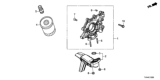 Diagram for Honda CR-V Oil Pump - 15100-59B-003