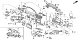 Diagram for Honda Glove Box - 77501-SM4-A01ZB