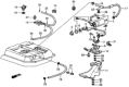 Diagram for Honda CRX Fuel Pump - 16700-PE7-734