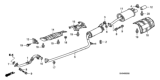 Diagram for Honda Exhaust Pipe - 18220-SVA-A01