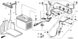 Diagram for Honda Pilot Battery Tray - 31521-S3V-A01