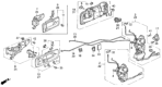 Diagram for 1991 Honda Accord Door Latch Assembly - 72110-SM2-A12